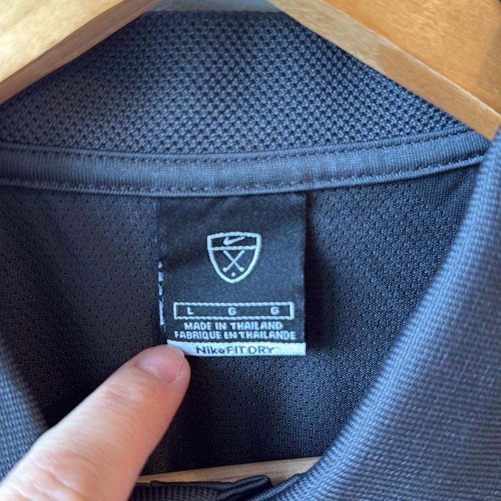 Nike Men's Charcoal Grey Golf Polo - Picture 8 of 9